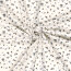Funktions und Badeanzugstoff Recycled LSF50 blaue Blümchen - creme