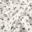 Funktions und Badeanzugstoff Recycled LSF50 blaue Blümchen - creme