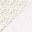 Funktions und Badeanzugstoff Recycled LSF50 blaue Blümchen - creme