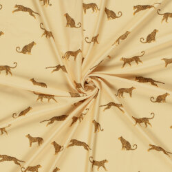 Funktions und Badeanzugstoff Recycled LSF50 Leopard -...