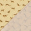 Funktions und Badeanzugstoff Recycled LSF50 Leopard - sandgelb