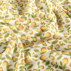 Funktions und Badeanzugstoff Recycled LSF50 Orangen - creme