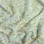 Funktions und Badeanzugstoff Recycled LSF50 gelbe Blümchen - hellmint