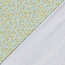 Funktions und Badeanzugstoff Recycled LSF50 gelbe Blümchen - hellmint
