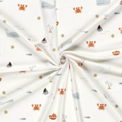Funktions und Badeanzugstoff Recycled LSF50 bunte...