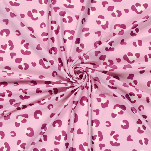Funktions und Badeanzugstoff Recycled LSF50 Leo - pink