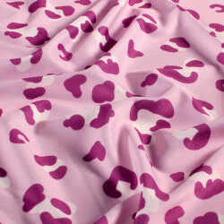 Funktions und Badeanzugstoff Recycled LSF50 Leo - pink
