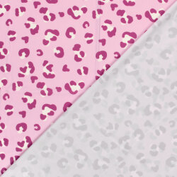 Funktions und Badeanzugstoff Recycled LSF50 Leo - pink