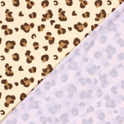 Funktions und Badeanzugstoff Recycled LSF50 Leo - hellbeige
