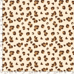 Funktions und Badeanzugstoff Recycled LSF50 Leo - hellbeige