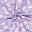 Funktions und Badeanzugstoff Recycled LSF50 Blumenregen - lavendel