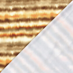 Funktions und Badeanzugstoff Recycled LSF50 Batikstreifen - braun