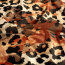 Funktions und Badeanzugstoff Recycled LSF50 Leotupfen - ziegelrot