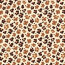 Funktions und Badeanzugstoff Recycled LSF50 Leopunkte - ziegelrot