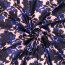 Funktions und Badeanzugstoff Recycled LSF50 Blumenschatten - dunkelblau