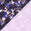 Funktions und Badeanzugstoff Recycled LSF50 Blumenschatten - dunkelblau