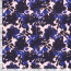 Funktions und Badeanzugstoff Recycled LSF50 Blumenschatten - dunkelblau