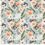 Funktions und Badeanzugstoff Recycled LSF50 Blumen - hellblau