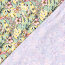 Funktions und Badeanzugstoff Recycled LSF50 tropische Blumen - gelb