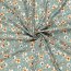 Funktions und Badeanzugstoff Recycled LSF50 schöne Blumen - hellpetrol
