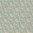 Funktions und Badeanzugstoff Recycled LSF50 schöne Blumen - hellpetrol