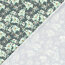 Funktions und Badeanzugstoff Recycled LSF50 Blüten - stahlblau