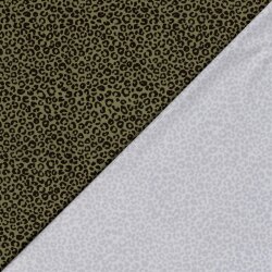 Funktions und Badeanzugstoff Recycled LSF50 Leo - oliv