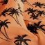 Badeanzugstoff Wasserabweisend Palmen - orange