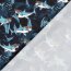 Badeshorts Wasserabweisend Haie mit Sonnenbrille - dunkelblau