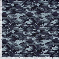 Badeshorts Wasserabweisend Camouflage - dunkelblau