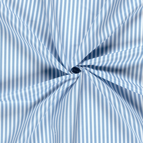 Badeanzugstoff Wasserabweisend Streifen - babyblau