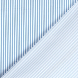 Badeanzugstoff Wasserabweisend Streifen - babyblau