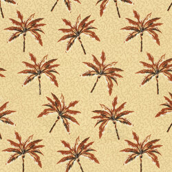 Badeanzugstoff Wasserabweisend Palmen - beige