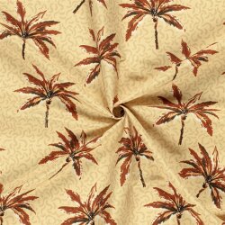 Badeshorts Wasserabweisend Palmen - beige