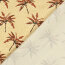 Badeanzugstoff Wasserabweisend Palmen - beige