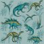 Strandtuchstoff Digital Dinos - hellantikmint