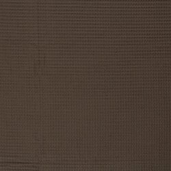 Waffelpiqué *Marie* 6mm Uni - schokobraun
