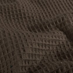 Waffelpiqué *Marie* 6mm Uni - schokobraun