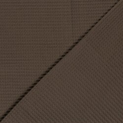 Waffelpiqué *Marie* 6mm Uni - schokobraun