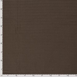 Waffelpiqué *Marie* 6mm Uni - schokobraun