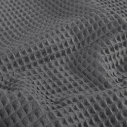 Waffelpiqué *Marie* 6mm Uni - graphitgrau