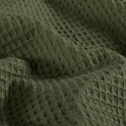 Waffelpiqué *Marie* 6mm Uni - moosgrün