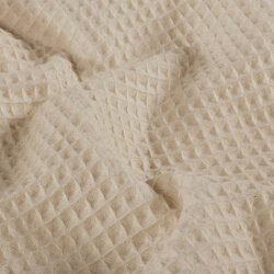 Waffelpiqué *Marie* 6mm Uni - cremebeige