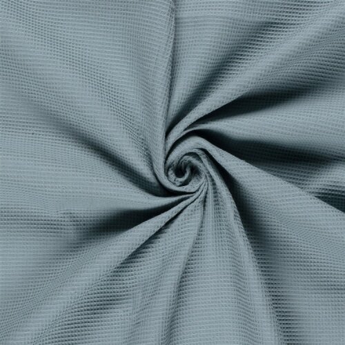 Waffelpiqué *Marie* 2mm Uni - altblau