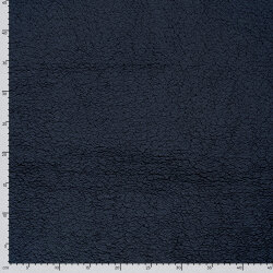 Kuschelteddystoff Kunstfell - dunkelblau