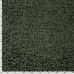 Kuschelteddystoff Kunstfell - olivgrün