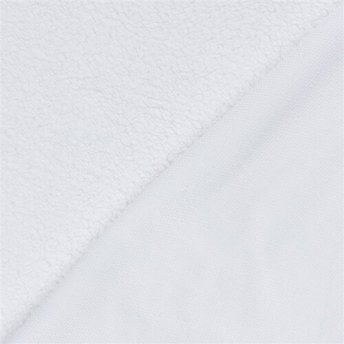 Kuschelteddystoff Kunstfell - weiß