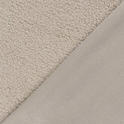 Kuschelteddystoff Kunstfell - hellbeige