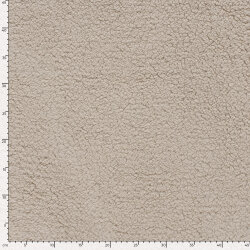 Kuschelteddystoff Kunstfell - hellbeige