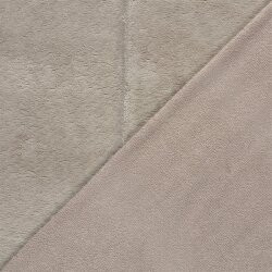 Bambus Frottee Uni *Marie* - beigegrau